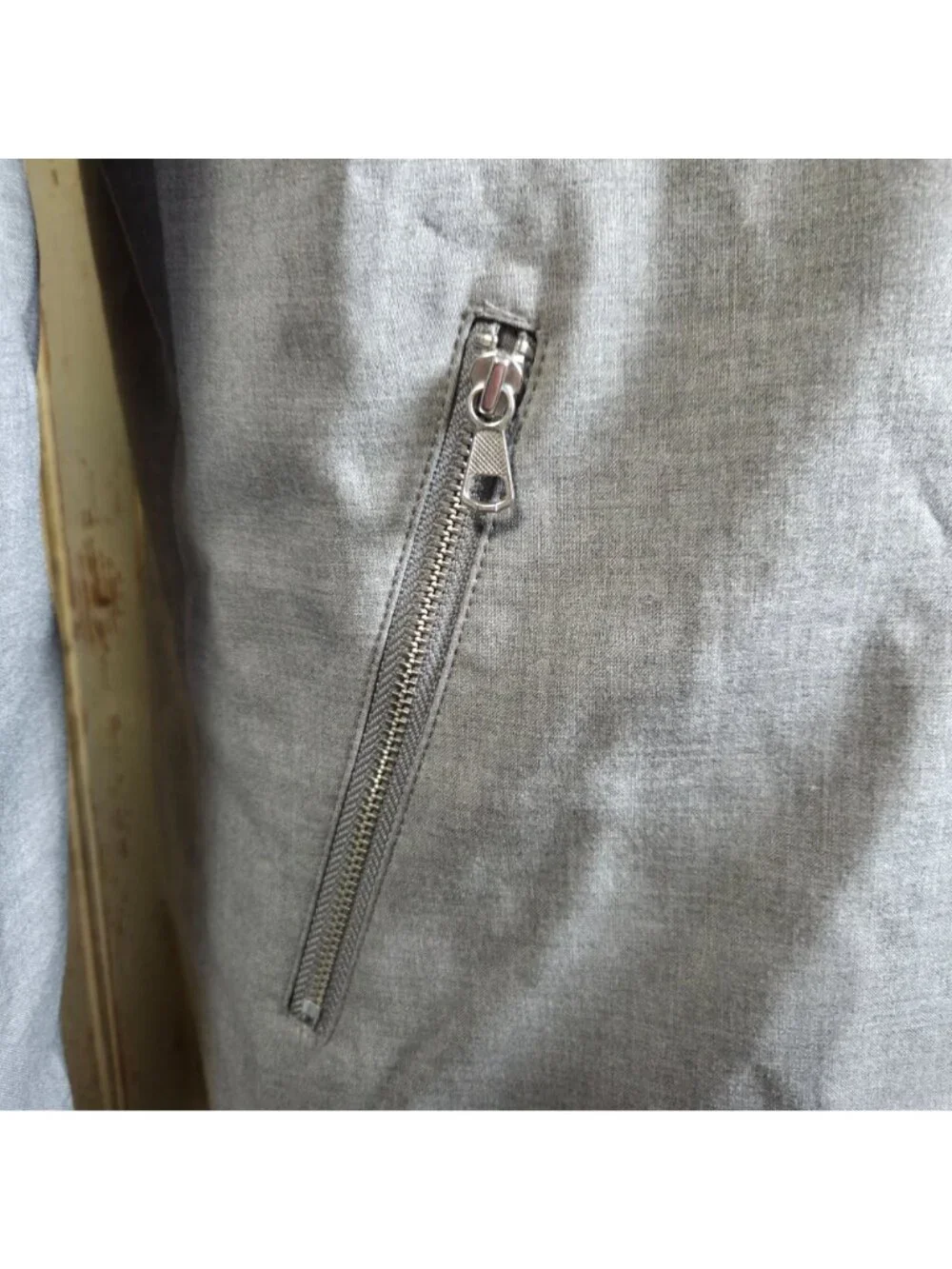 Banana Republic Performance Zip Jacket Medium Gray Lightweight Made In Vietnam